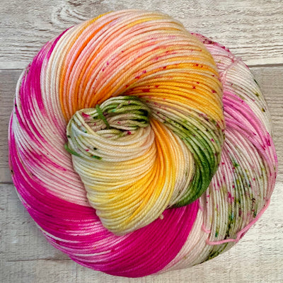 Skein EXCLUSIVE 2024 LYS Day Colorway WILD TULIPS from Hopemade Yarn Co PREORDER!!!