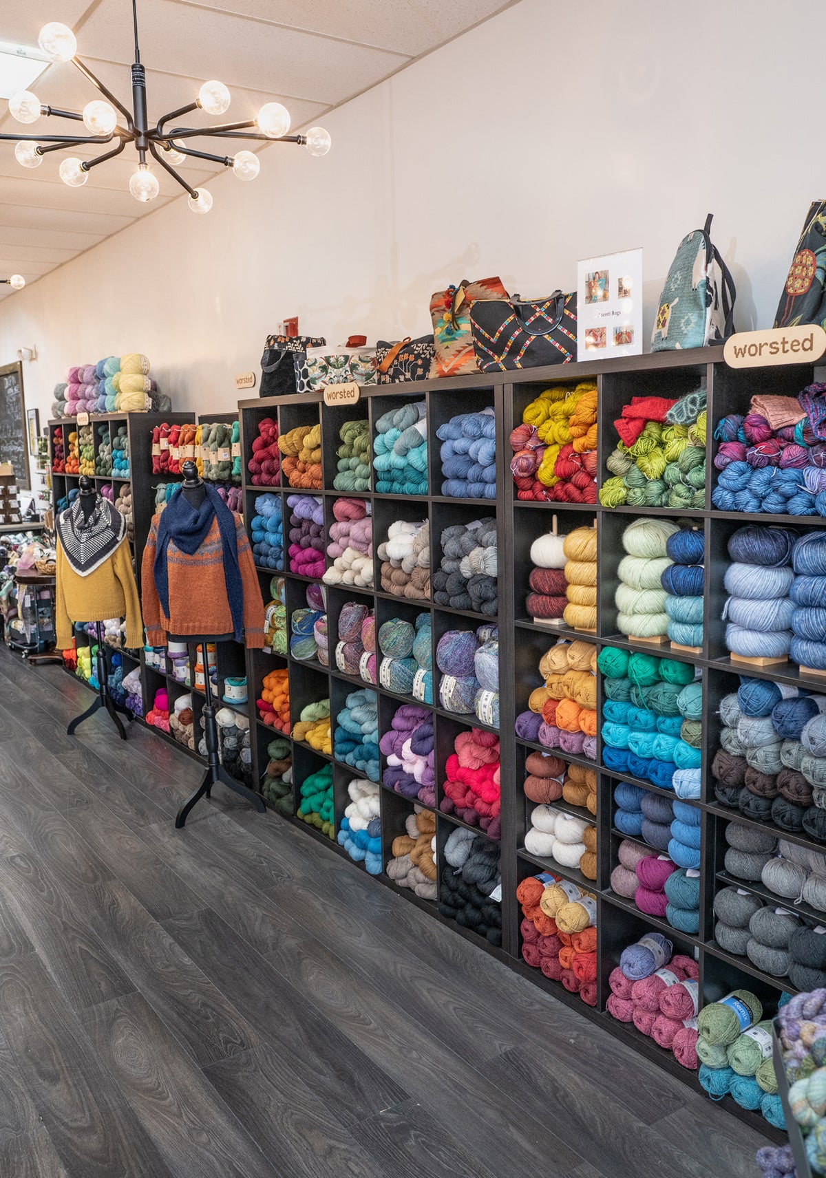 Interior of Skein Yarn Shop at 5600 Post Road in East Greenwich, Rhode Island