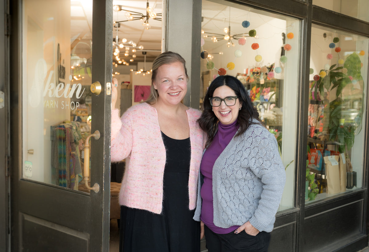 Lori and Justine of Skein Yarn Shop in East Greenwich, Rhode Island