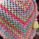 Crochet Triangle Shawl w/Tassels