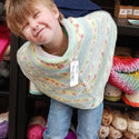 Toddler Poncho in Baby Blossom Chunky
