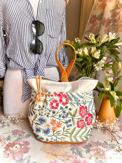 Knitting/Crochet Organizer Project Bag Wildflower Tall Caddy