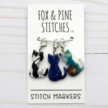 Fox & Pine Stitch Markers