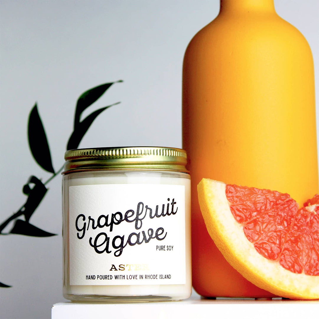 Aster Candle Grapefruit Agave Candle - 4oz