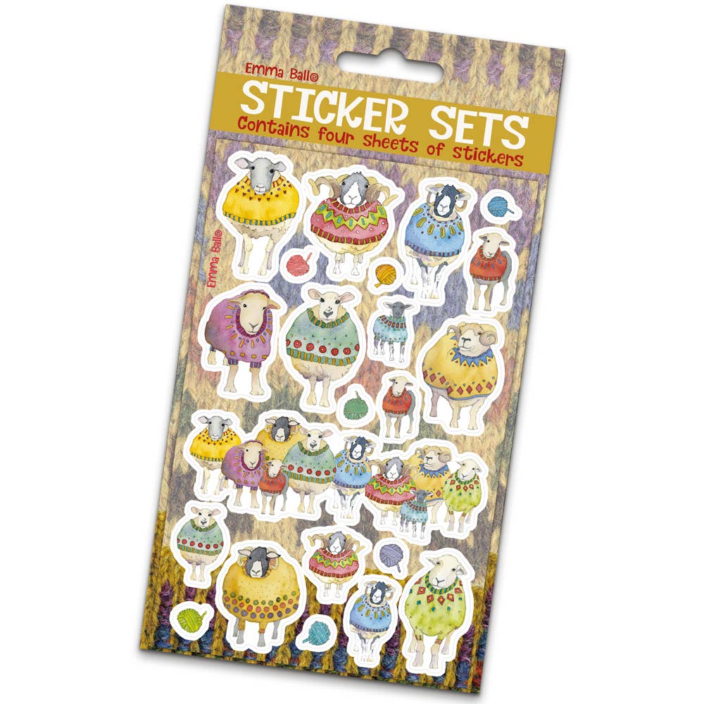 Sheep in Sweaters Sticker Set