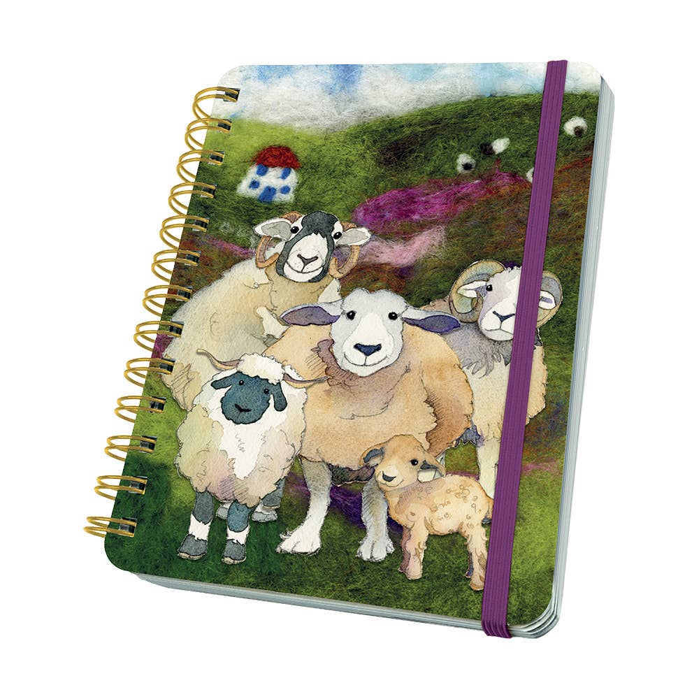Felted Sheep WIRO Notebook with Pockets