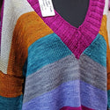 Striped V-neck Sweater