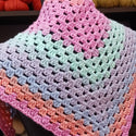 Crochet Triangle Scarf in Cotton Supreme