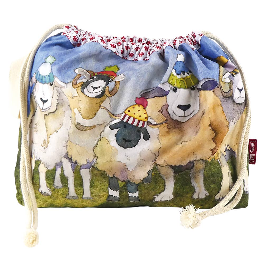 Happy Sheep Drawstring Bag