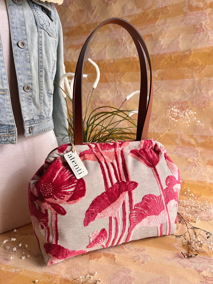 Lalique Molly: Modern Tapestry Doctor Bag, Metal Snap Frame