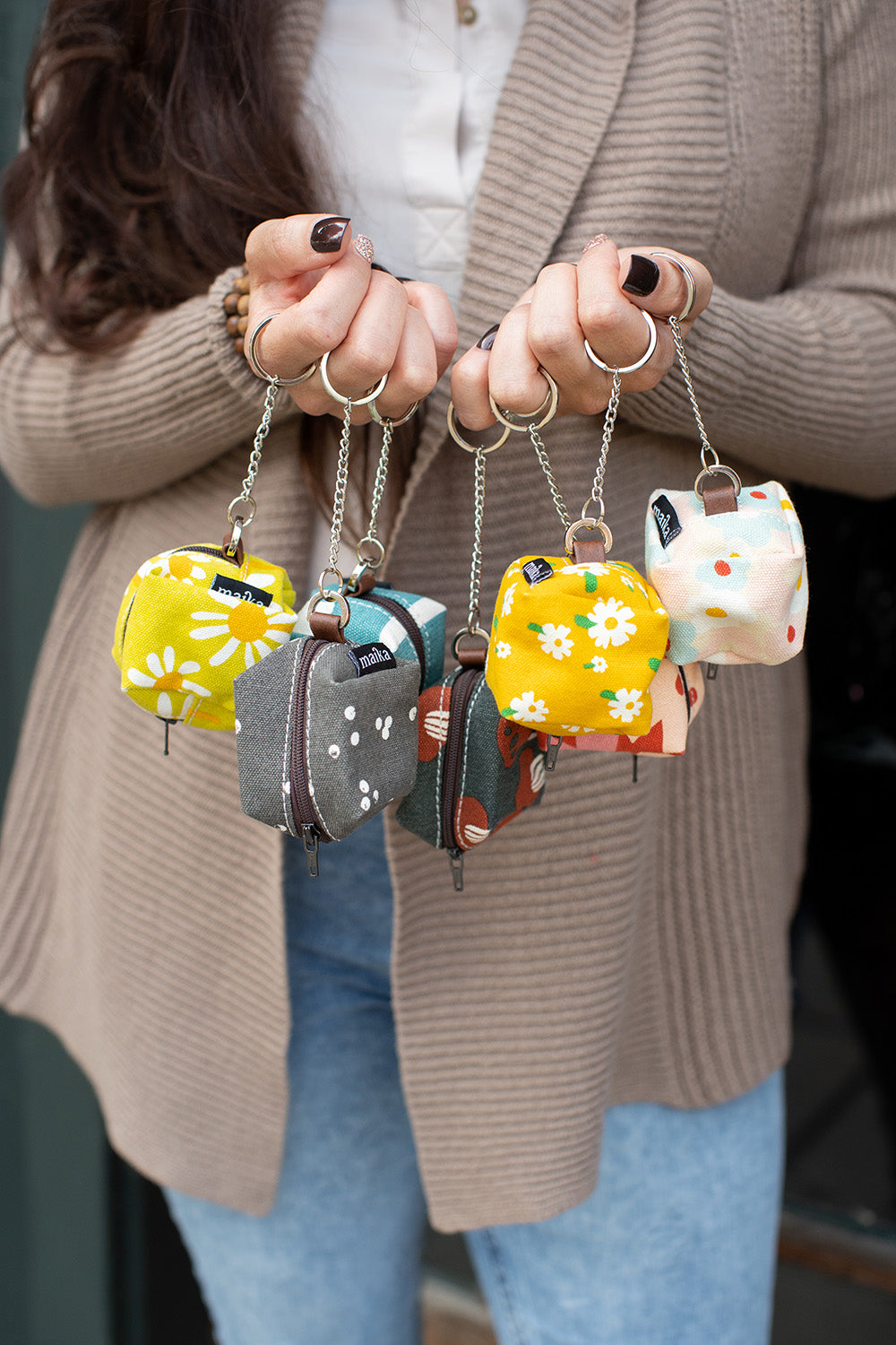 Maika Mini Cube Key Ring