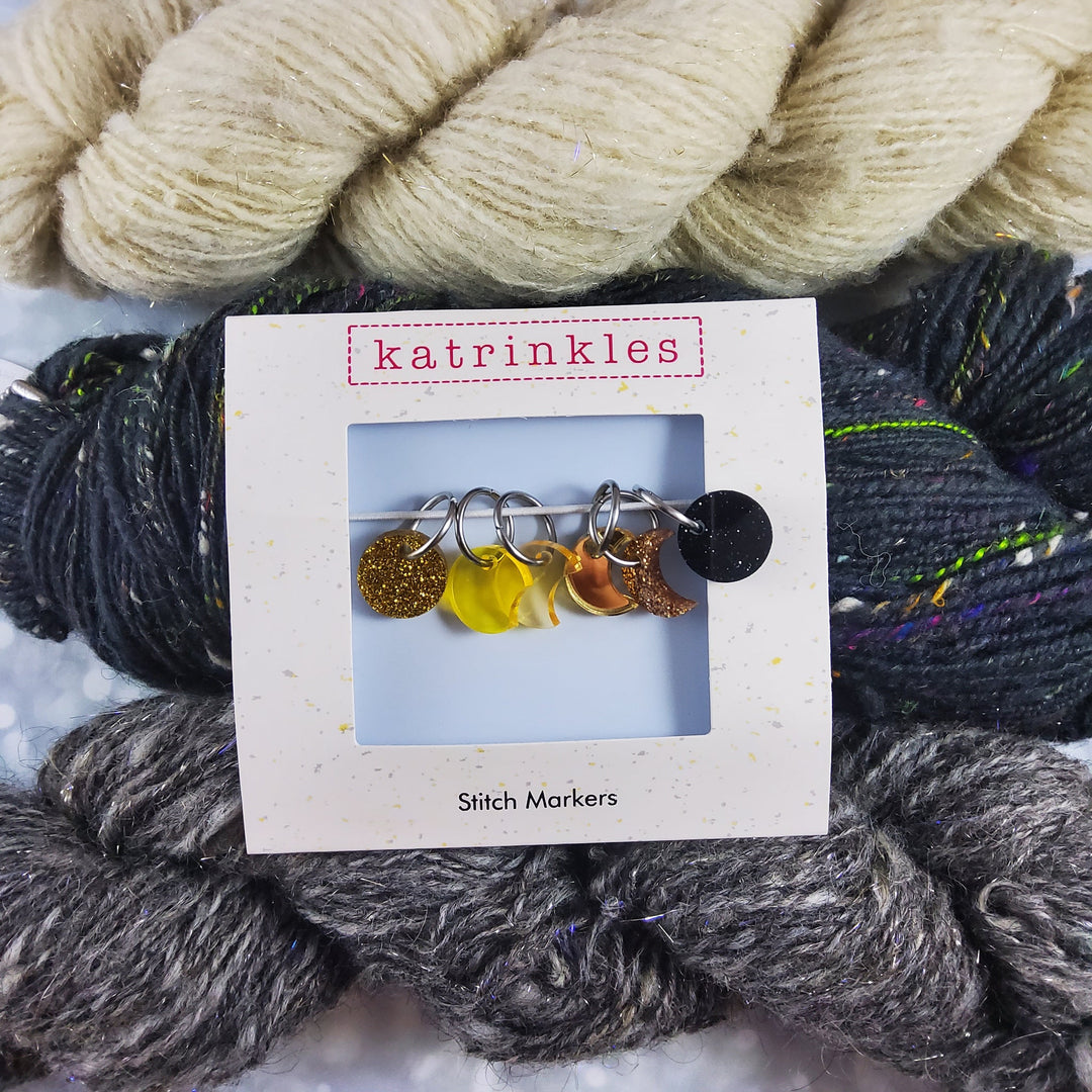 Katrinkles Eclipse Stitch Marker Set