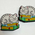Reading Cat sleeping