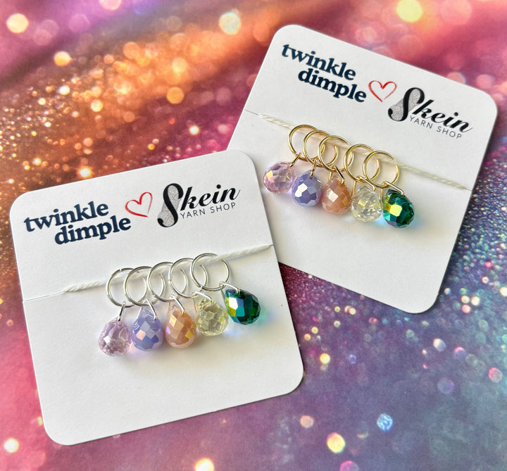 Twinkle Dimple LYS 2026 Exclusive Stitch Marker Set