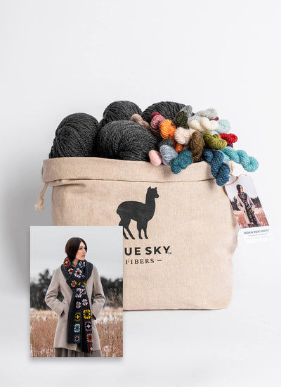 Blue Sky Fibers Brooklyn Crochet Wrap Kit