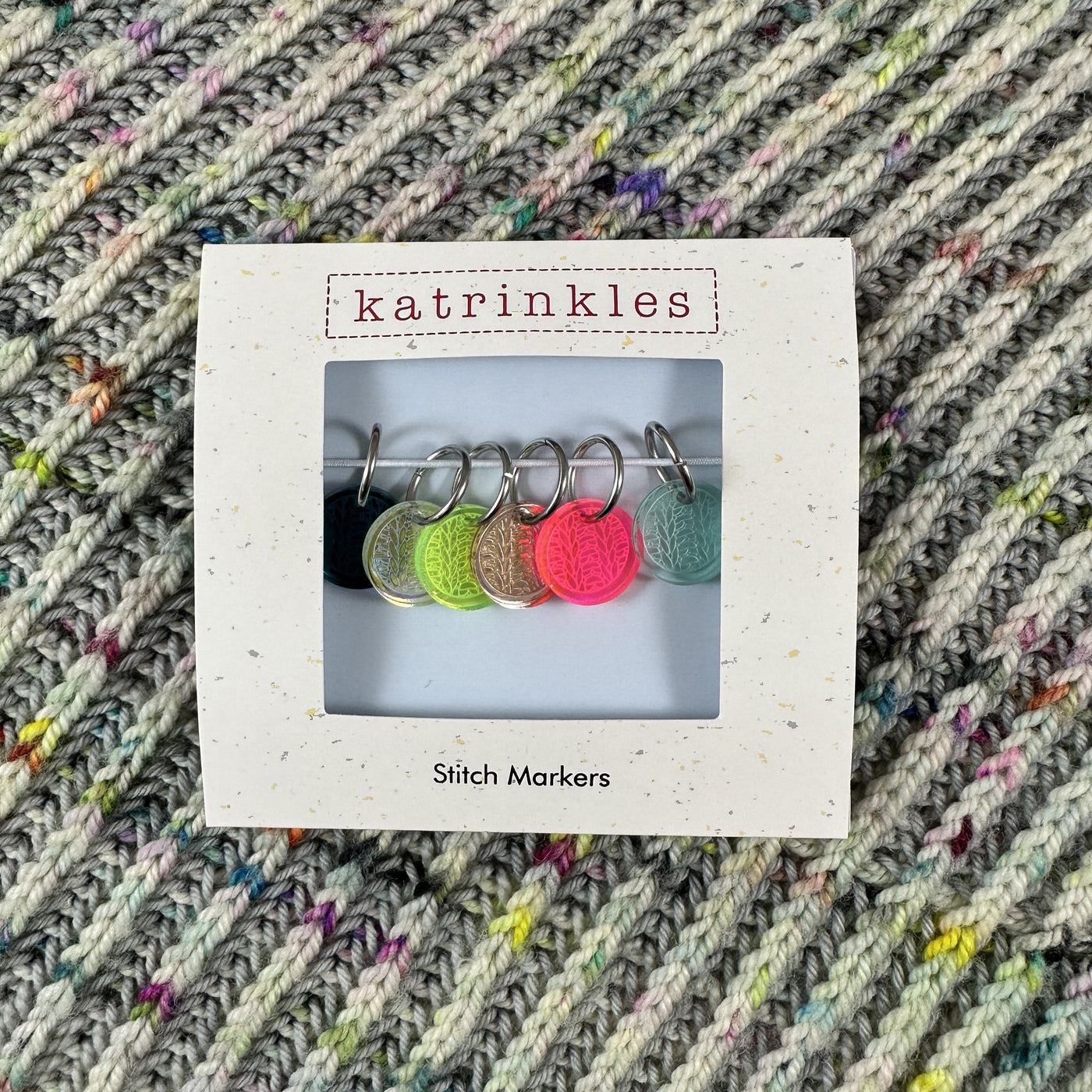 Katrinkles - 2023 Knit Round Stitch Marker Set - Acrylic - NEW COLOR WAY!