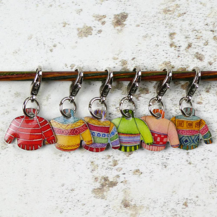 Jumper Crochet Markers In A Sheep Tin
