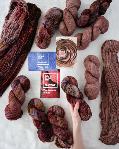 Ruby & Roses Hand Dyed Soft Rose Yarn