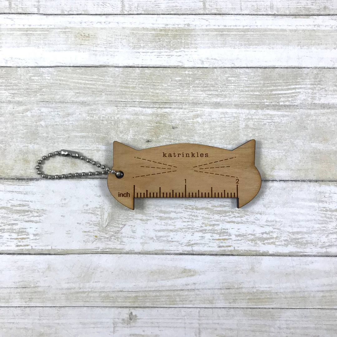 Cat-rinkles Acrylic 2" Ruler Key Chain