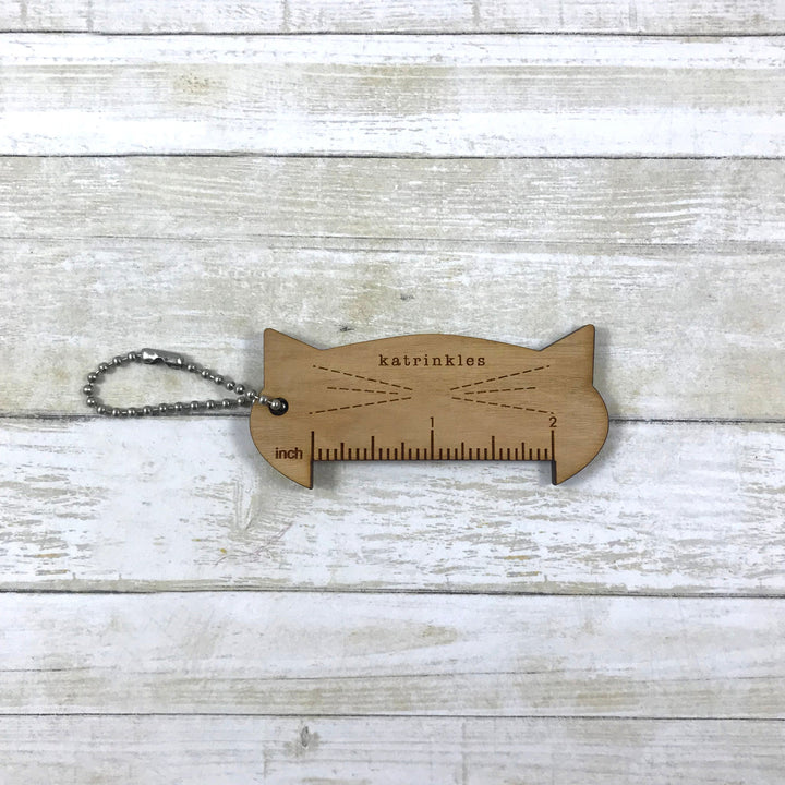 Cat-rinkles Acrylic 2" Ruler Key Chain