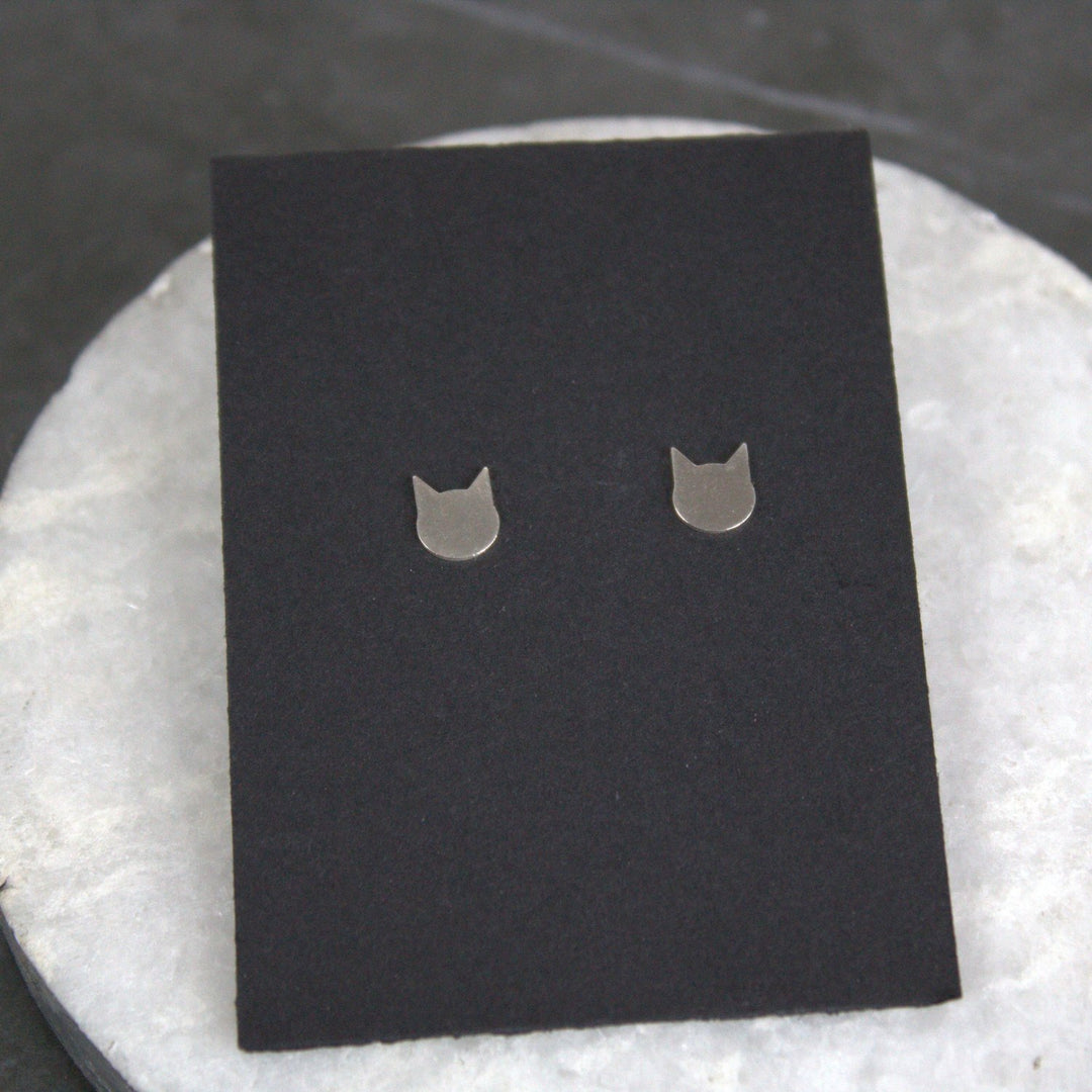 Indigo Lane Cat Head Stud Earrings
