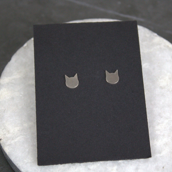 Indigo Lane Cat Head Stud Earrings