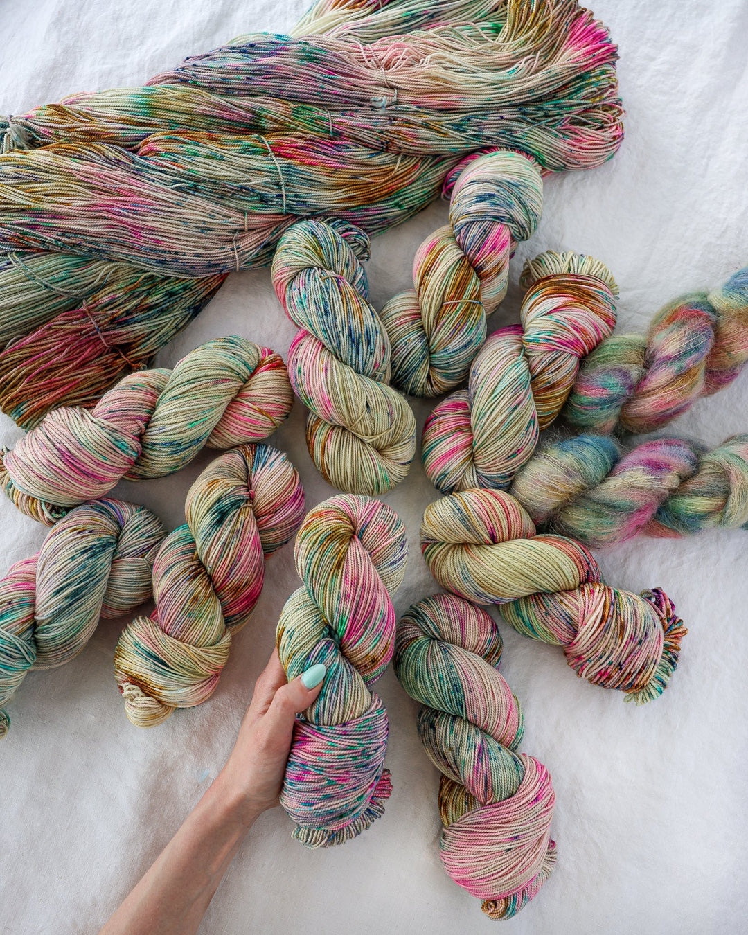 Ruby & Roses Hand Dyed Soft Rose Yarn