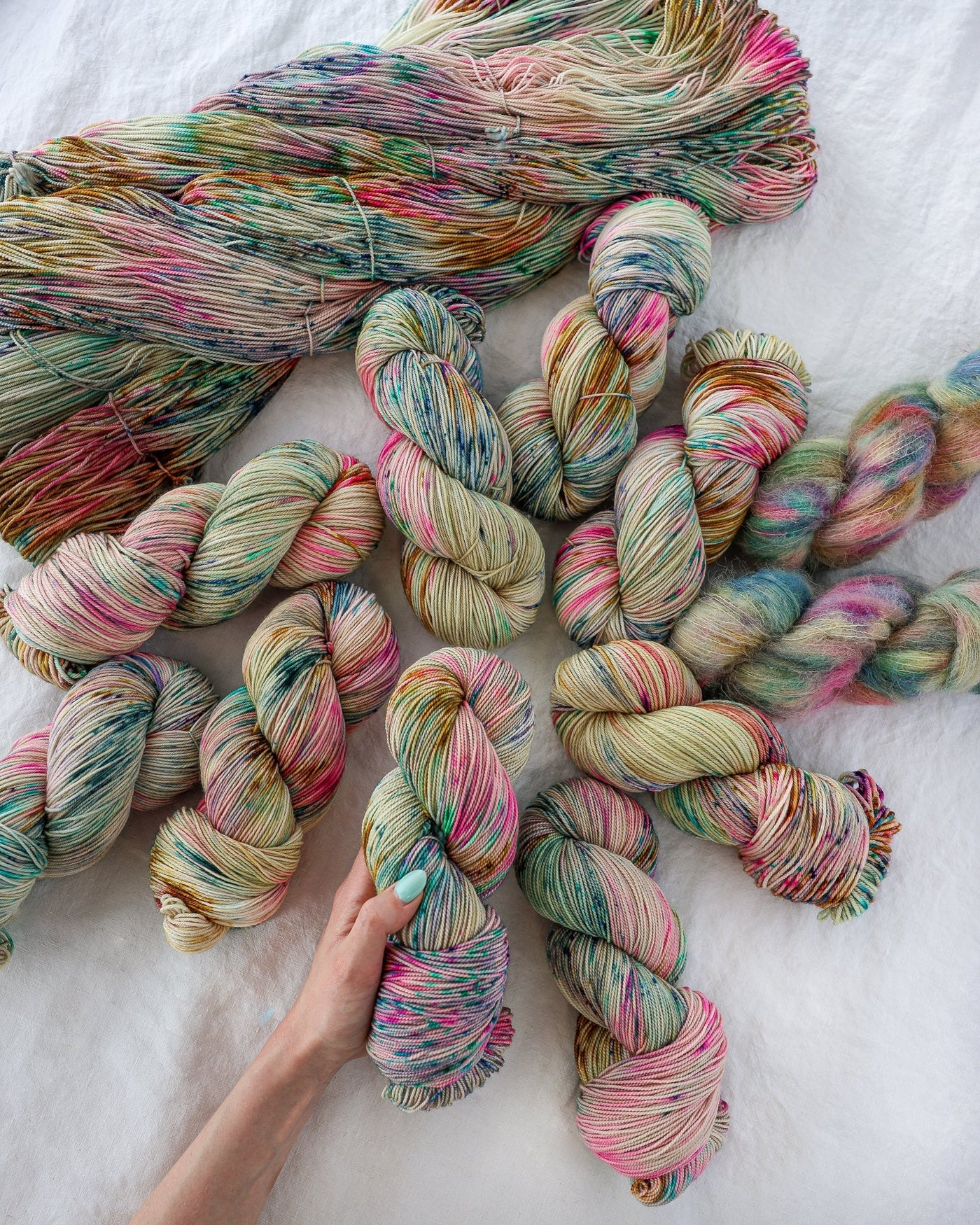 Ruby & Roses Hand Dyed Soft Rose Yarn