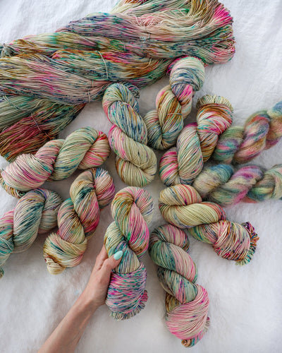 Ruby & Roses Hand Dyed Soft Rose Yarn