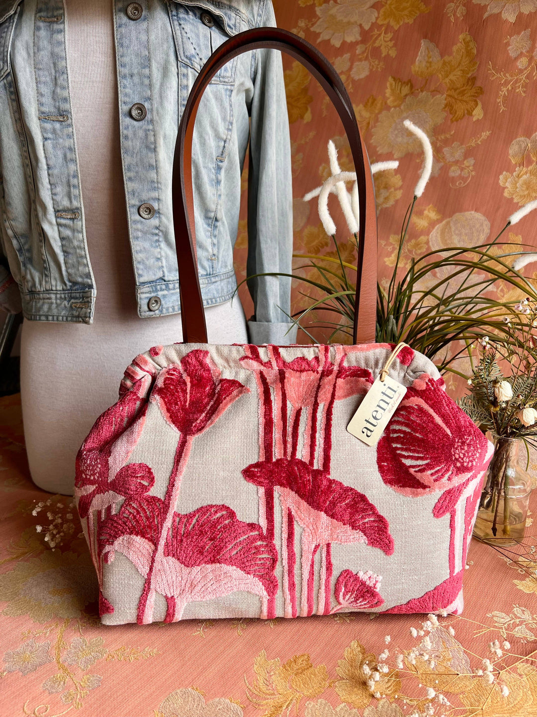 Lalique Molly: Modern Tapestry Doctor Bag, Metal Snap Frame