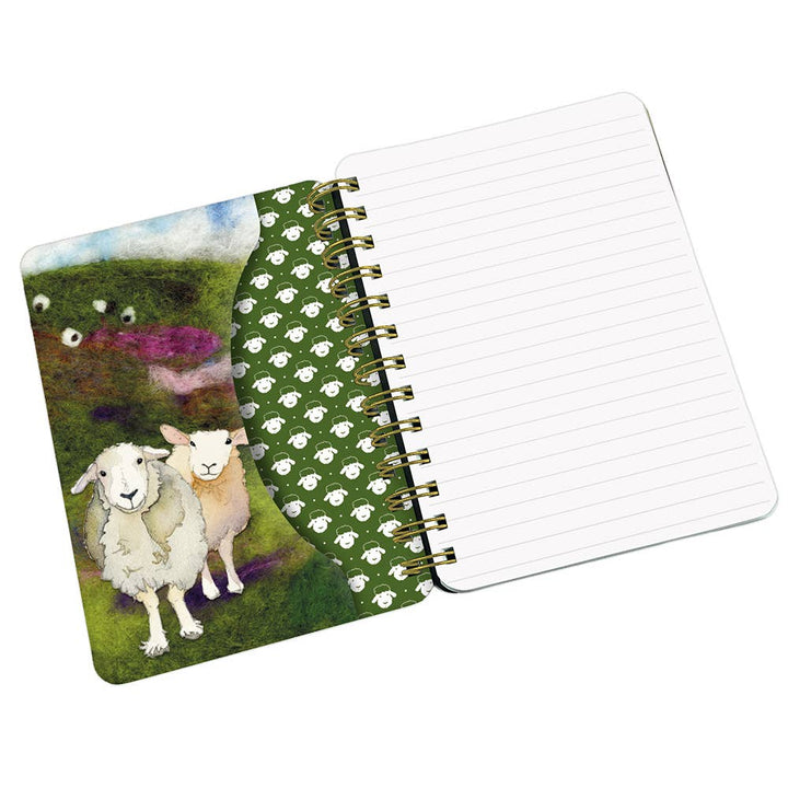 Felted Sheep WIRO Notebook with Pockets