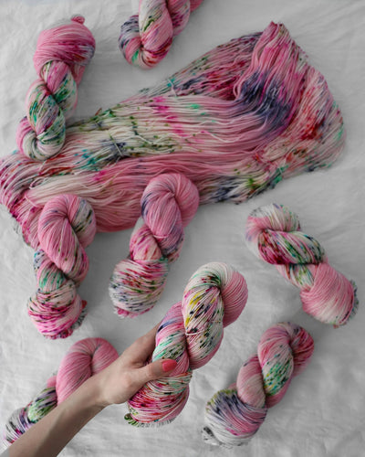 Ruby & Roses Hand Dyed Soft Rose Yarn