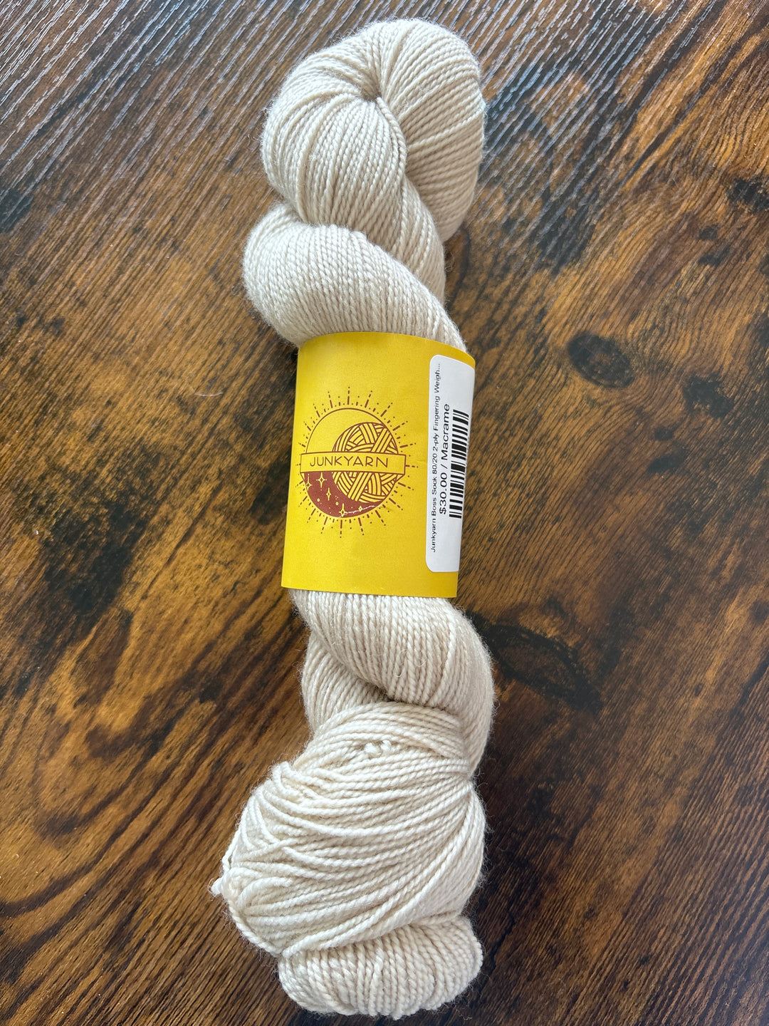 Junkyarn Boss Sock 80/20 2-ply Fingering Weight Yarn