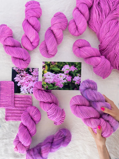 Ruby & Roses Hand Dyed Soft Rose Yarn