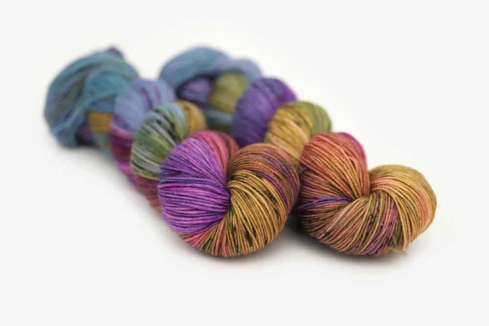 Hue Loco Phyllis Sock 75/25 Merino/Nylon Yarn