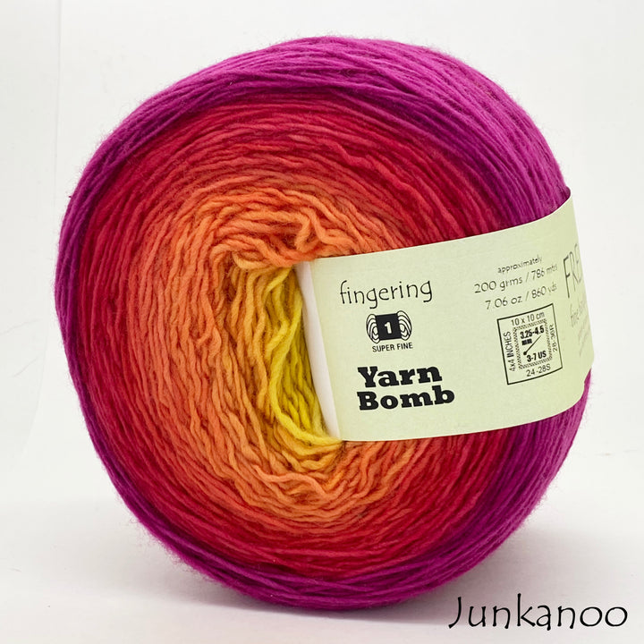 Freia Yarns Merino Fingering Ombré Shawl Ball Yarn