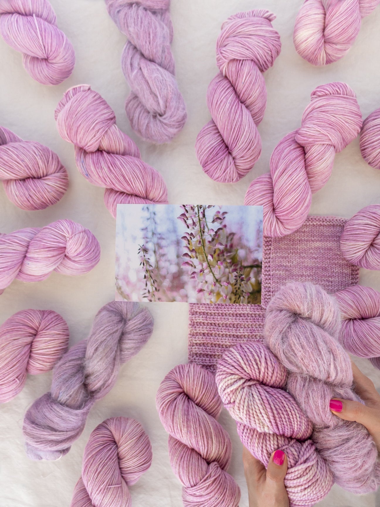 Ruby & Roses Hand Dyed Soft Rose Yarn