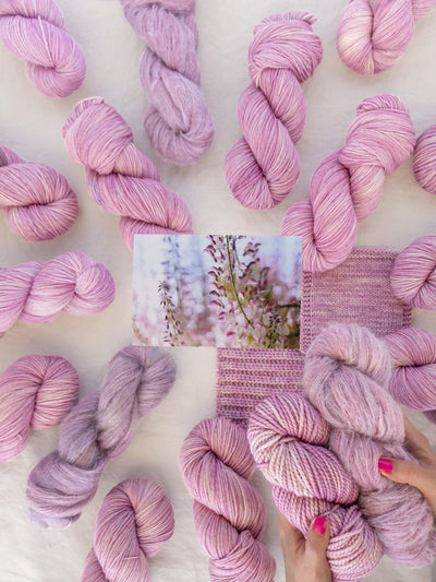 Ruby & Roses Hand Dyed Soft Rose Yarn