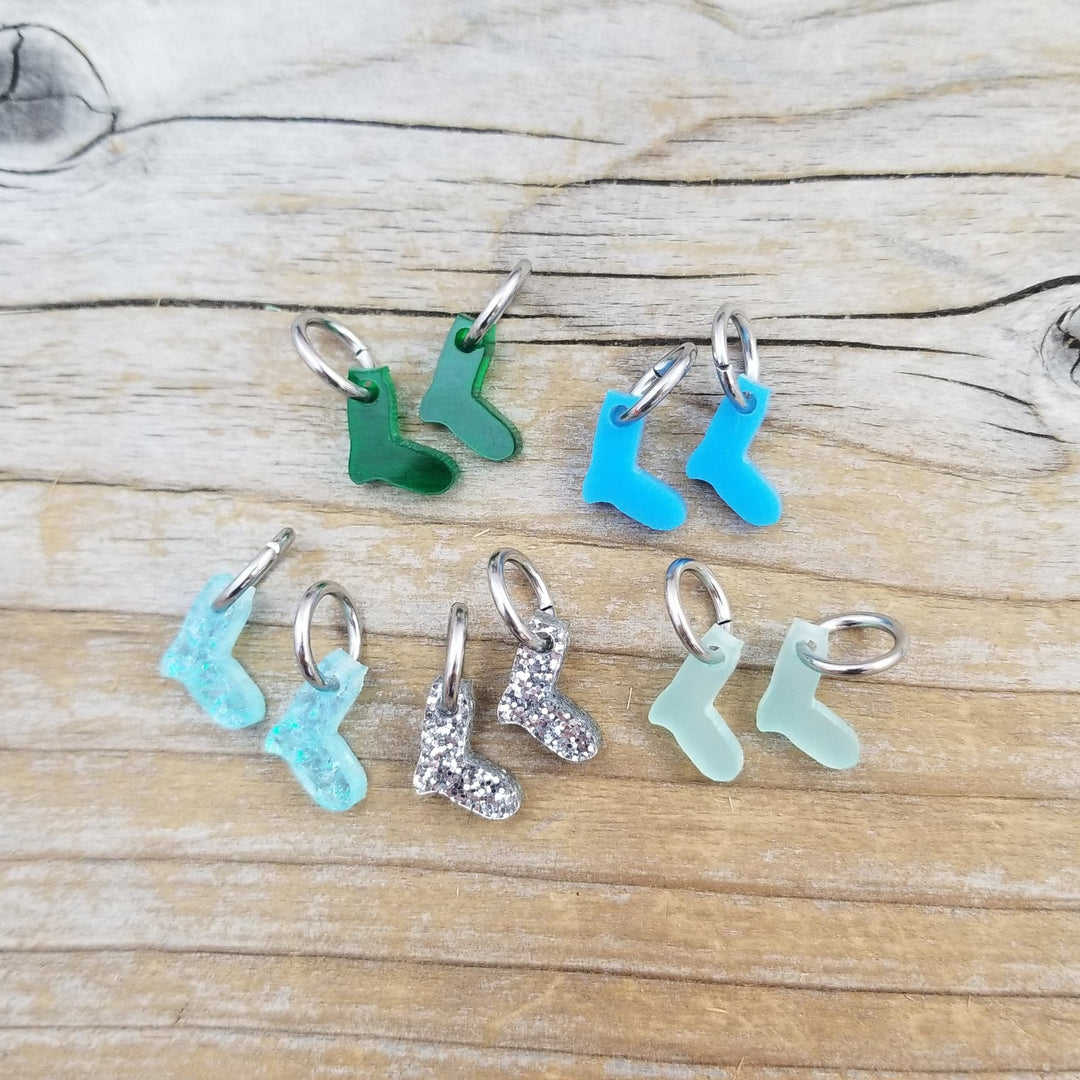 Katrinkles Acrylic Tiny Sock Stitch Marker Set