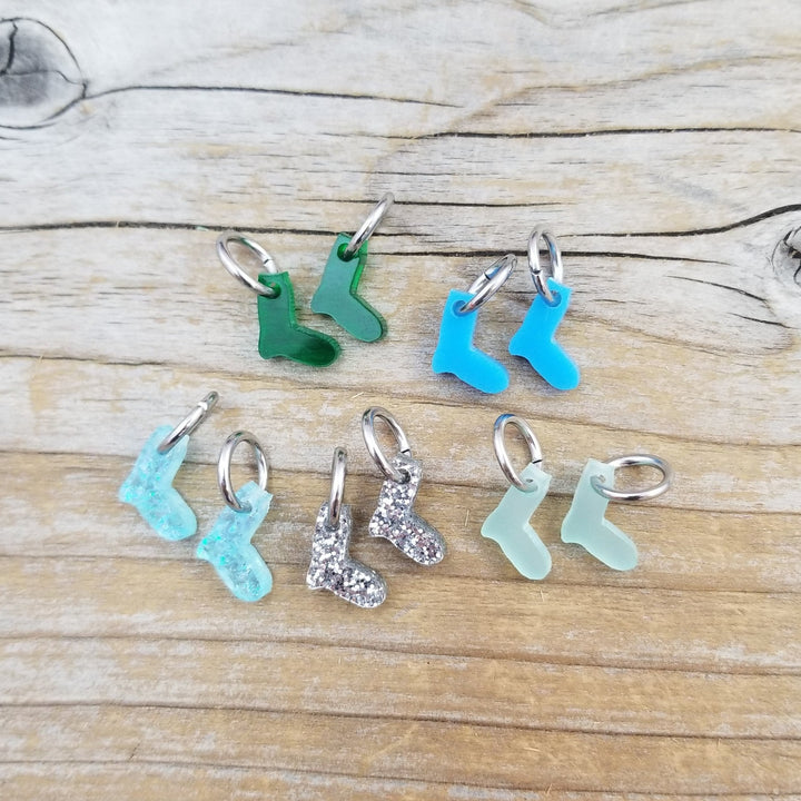 Katrinkles Acrylic Tiny Sock Stitch Marker Set