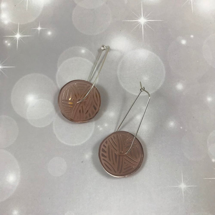 Katrinkles Holiday Collection 2022 Yarn Hoop Earrings