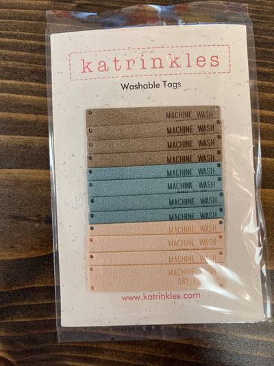 Katrinkles Faux Suede Foldover Wash Tags